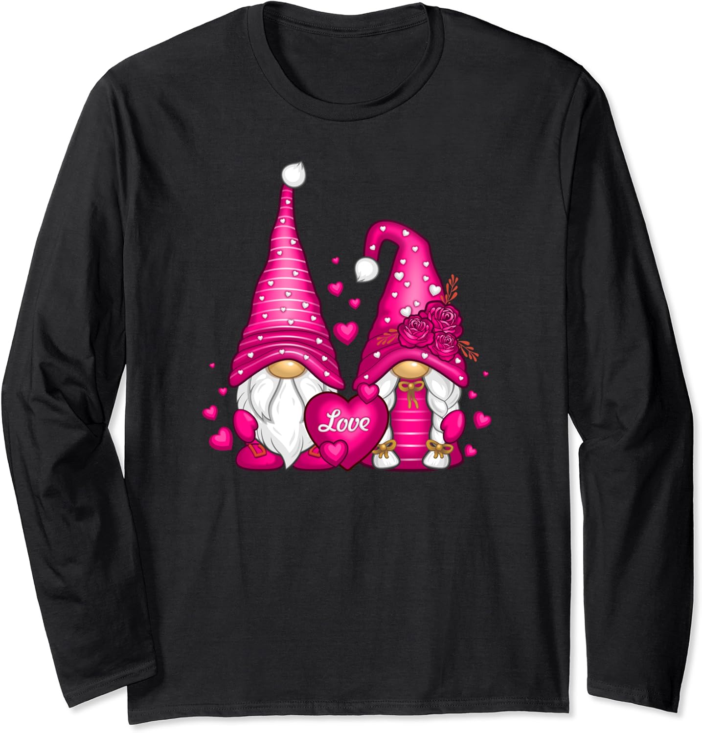Valentine’s day gnomes, love Long Sleeve TShirt Amazon.co.uk Fashion